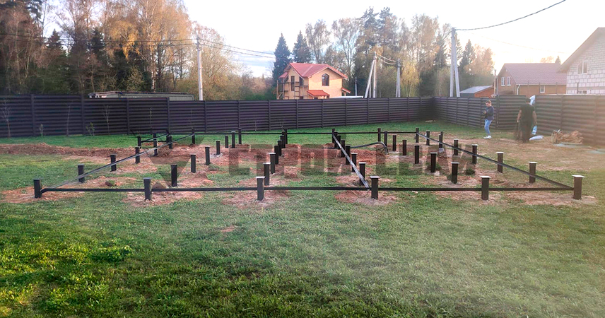 Свайно-винтовой фундамент в городе Солнечногорск